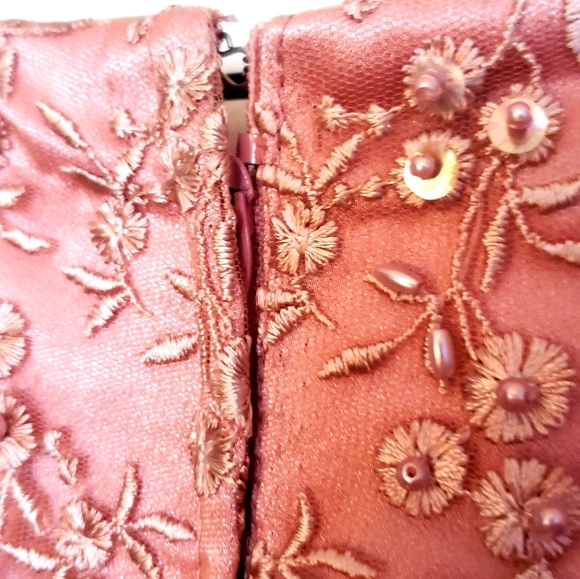 Beaded Lace Boho Blouse - Pink - Picture 5 of 6